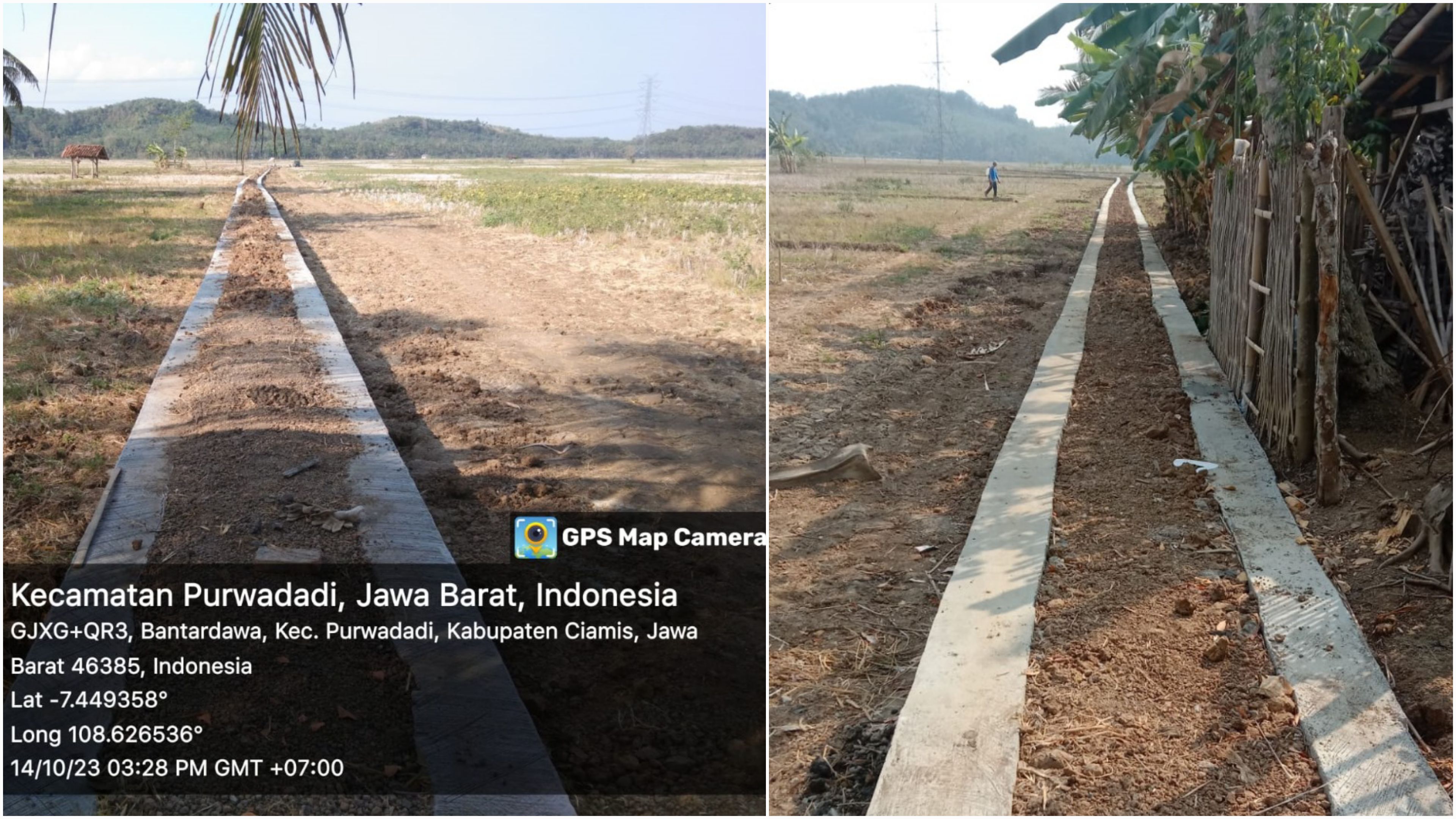 Masyarakat Menyambut Gembira Pembangunan Jalan Usaha Tani (JUT) Yang Sudah Selesai Dibangun